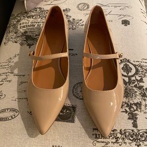 NWT JCrew Pointy Cream Flats 9.5